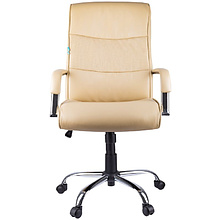 Кресло для руководителя Helmi "HL-E03 Accept", экокожа, металл, бежевая