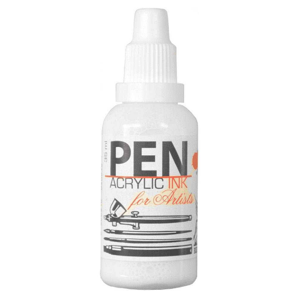 Акрил жидкий "Acrilic Ink", 1 белила титановые