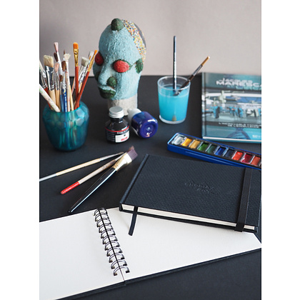 Скетчбук "Rhodia Touch", 300 г/м2, 21x21 см, 20 листов, черный - 4