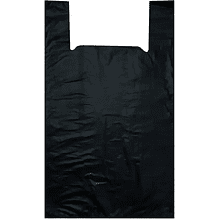 Пакет-майка ПНД, 30х55 см, 18 мкм, 100 шт/упак, черный