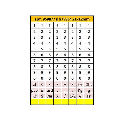 Этикет-пистолет однострочный "Apli", 21x12 мм, красный - 3