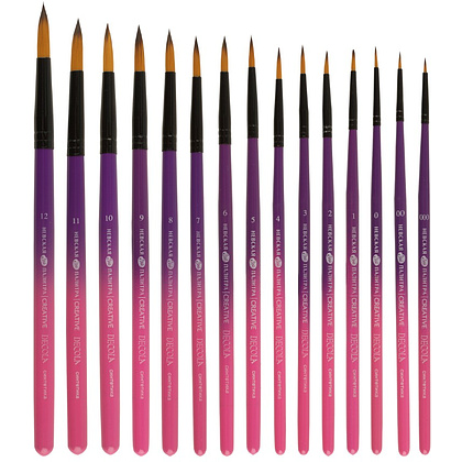 Кисть "Decola", двухцветная, синтетика, круглая, №7 - 2