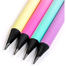 Карандаш простой "Sunset", HB, с ластиком, ассорти