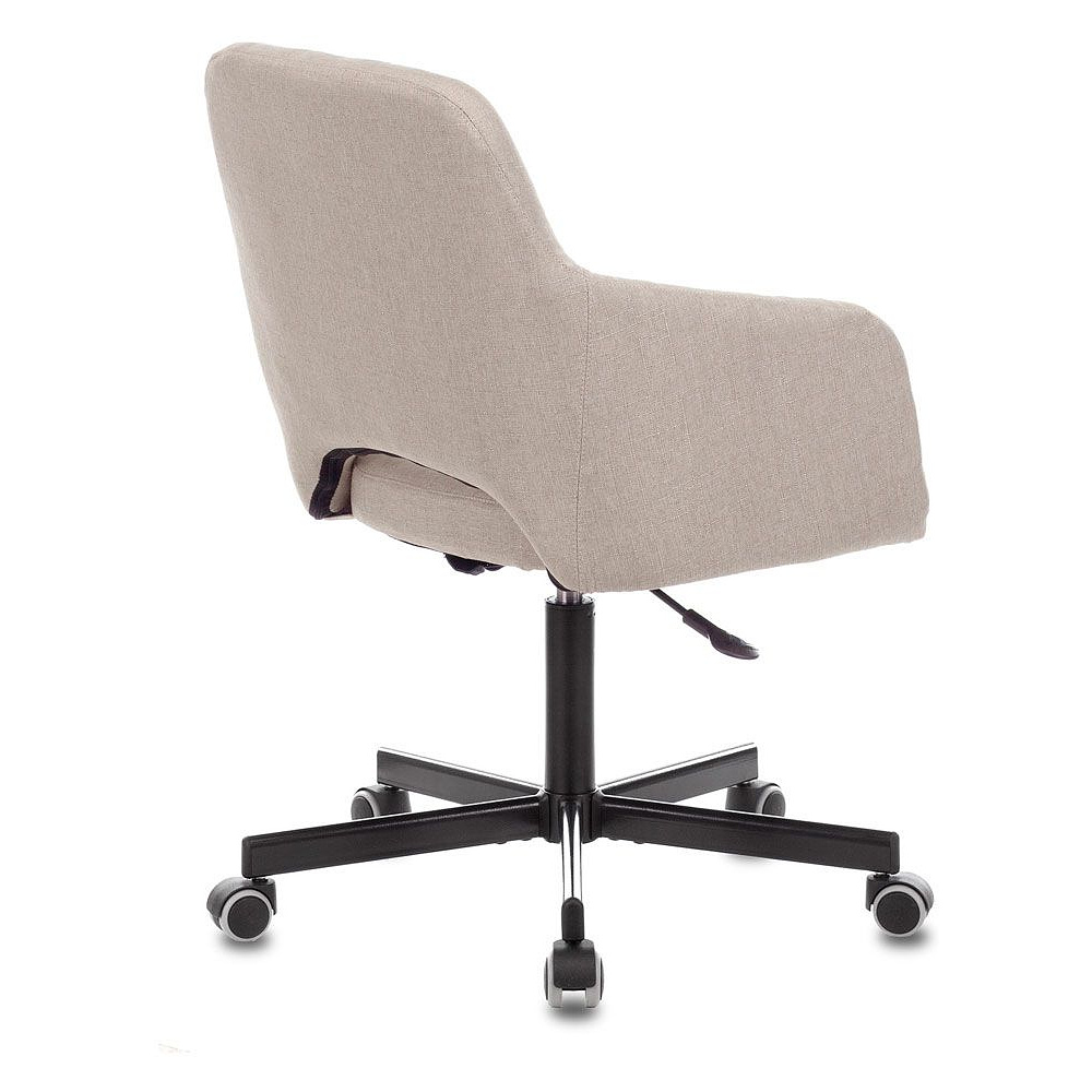 Кресло для персонала Бюрократ "CH-380M", металл, ткань, миндальный капучино - 4