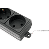 Сетевой фильтр Power Cube "SPG6", 6 розеток, 3 м, черный  - 3