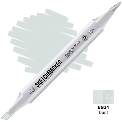 Маркер художественный "Brushmarker", двухсторонний, BG34 грязь