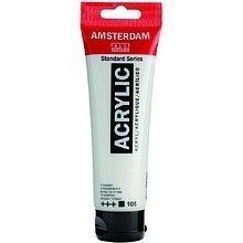 Краски акриловые "Amsterdam", 105 белила титановые, 120 мл, туба