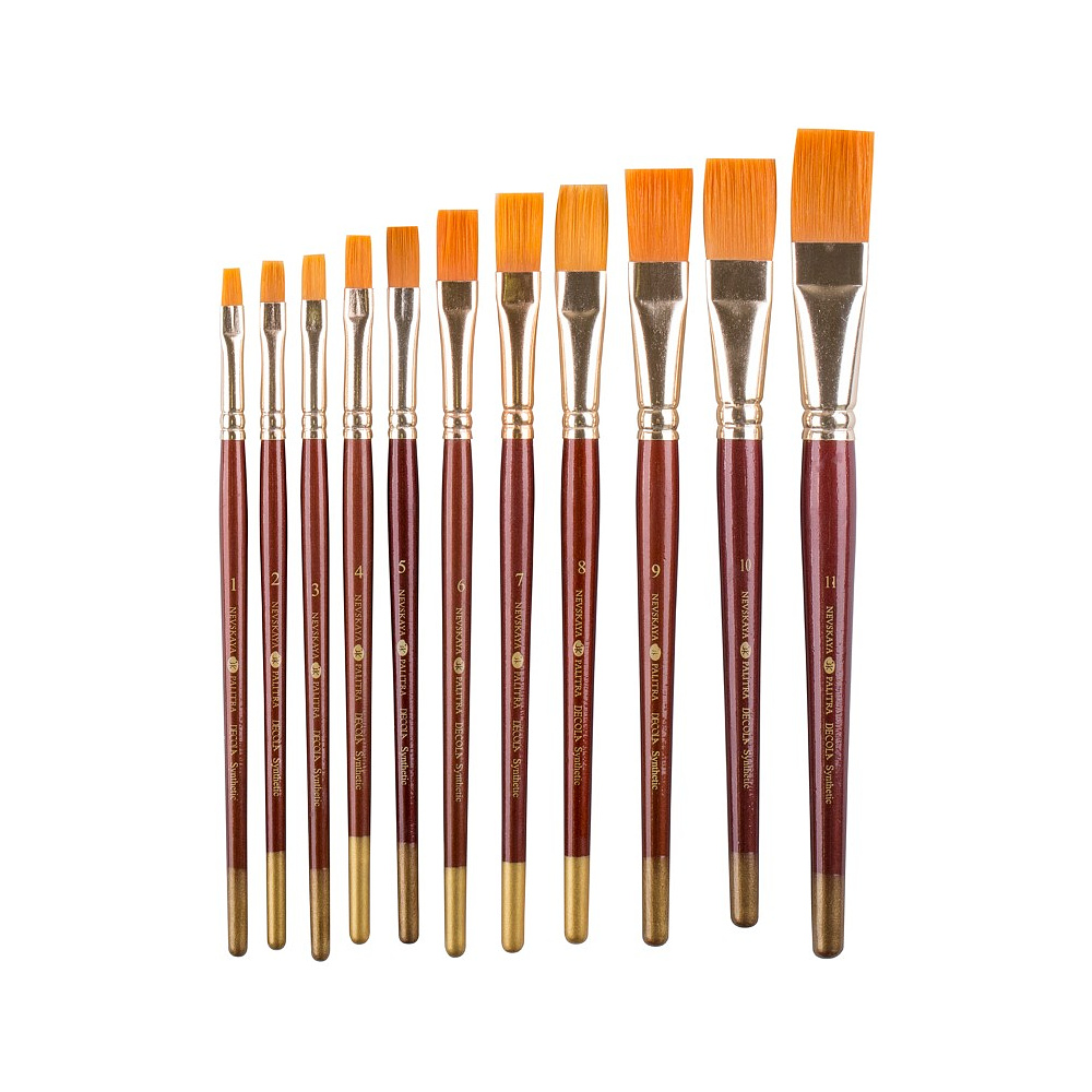 Кисть "Decola", синтетика, плоская, №12 - 3