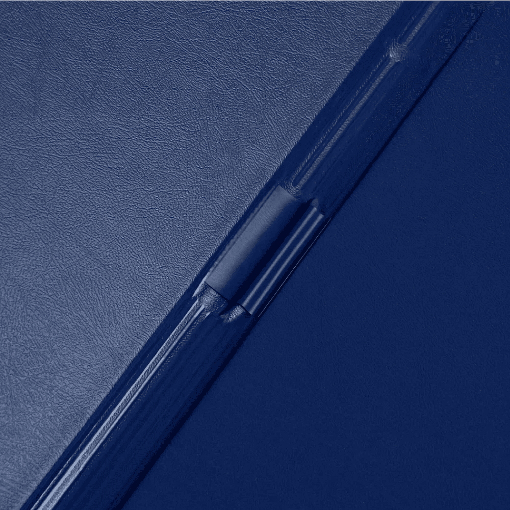 Планшет открывающийся с зажимом, A4, винил, синий - 6