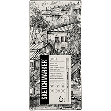 Набор ручек капиллярных "Sketchmarker", 6 штук