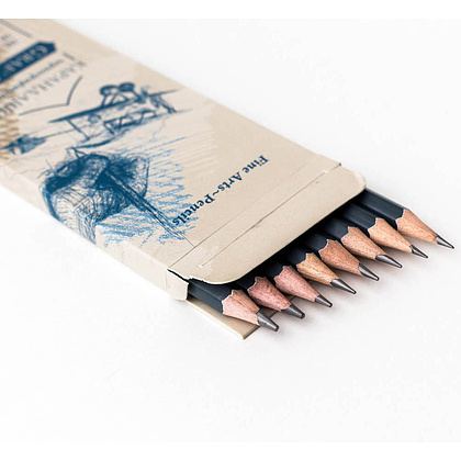 Набор чернографитных карандашей Малевичъ "Graf'Art", 8 шт. - 2