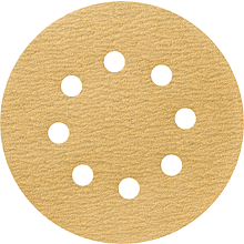 Круг шлифовальный абразивный Krugo Master, 8 отверстий, d125, p.400, 10 штук