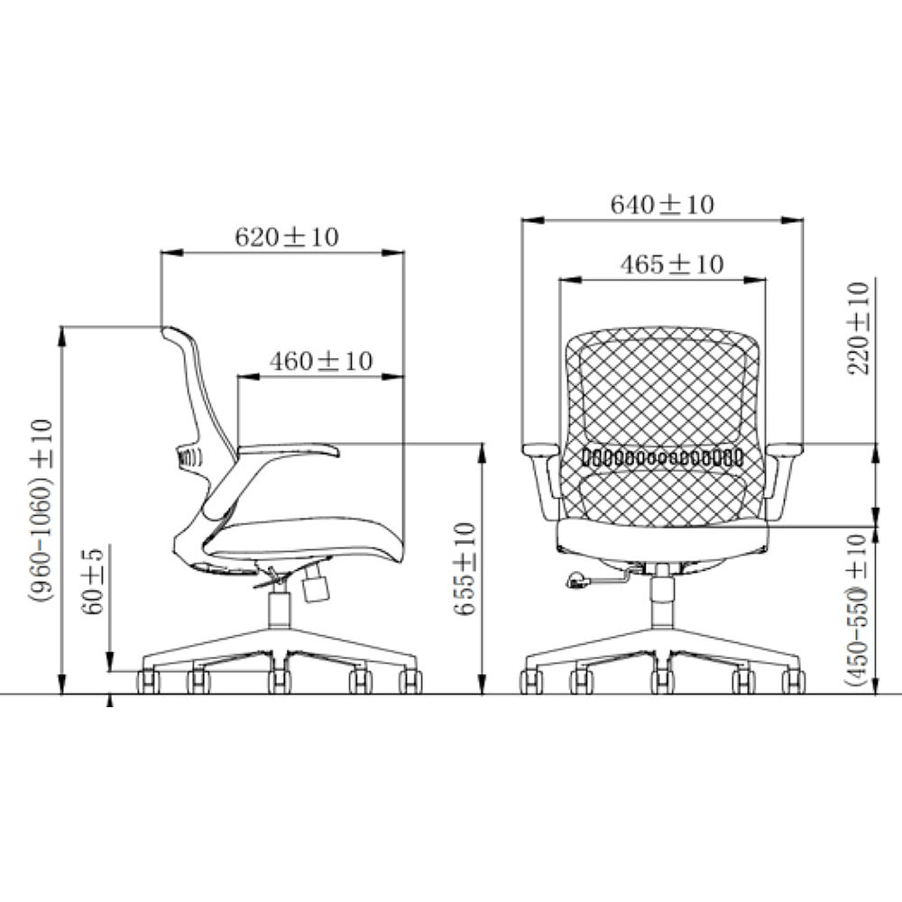 Кресло компьютерное SitZone CH-526B, сетка, ткань, пластик, серый - 6