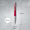 Ручка шариковая автоматическая Parker "Urban Core K314 Vibrant Magenta CT", 1.0 мм, пурпурный, серебристый, стерж. синий - 3