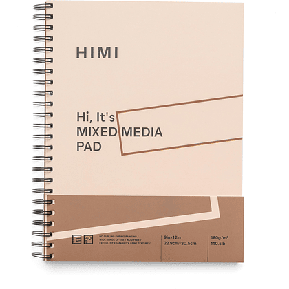 Скетчбук для графики "Himi", 22.8х30.4 см, 180 г/м2, 40 листов