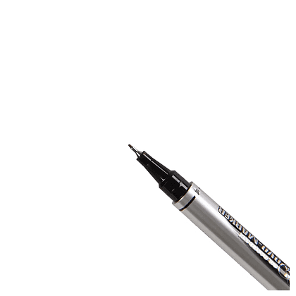 Маркер перманентный "Open x-130", двусторонний, черный - 4