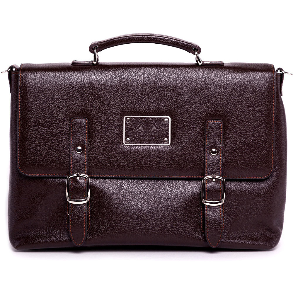 Портфель для документов "167", кожа, коричневый