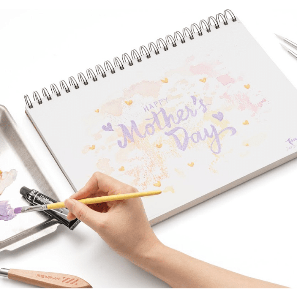 Скетчбук для графики "Himi", 22.8х30.4 см, 180 г/м2, 40 листов - 7