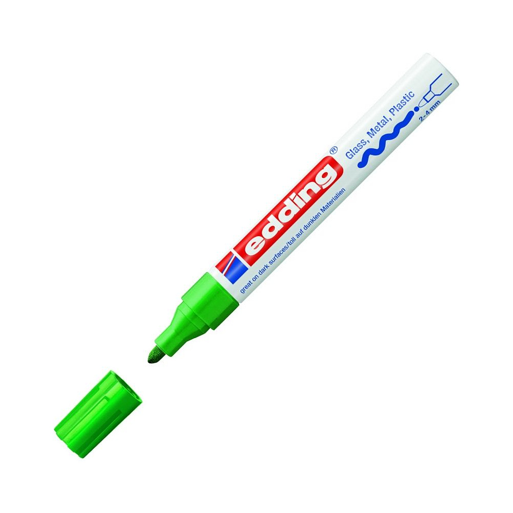 Маркер перманентный на нитрокраске Edding "750", черный - 10