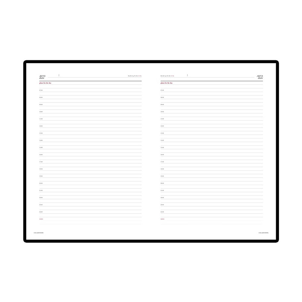 Ежедневник недатированный "Sidney Nebraska", A4, 272 страницы, черный - 2