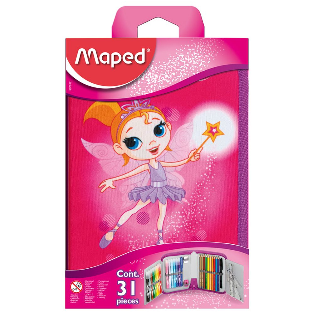 Пенал Maped "Fairy", 1 отделение, с наполнением - 4