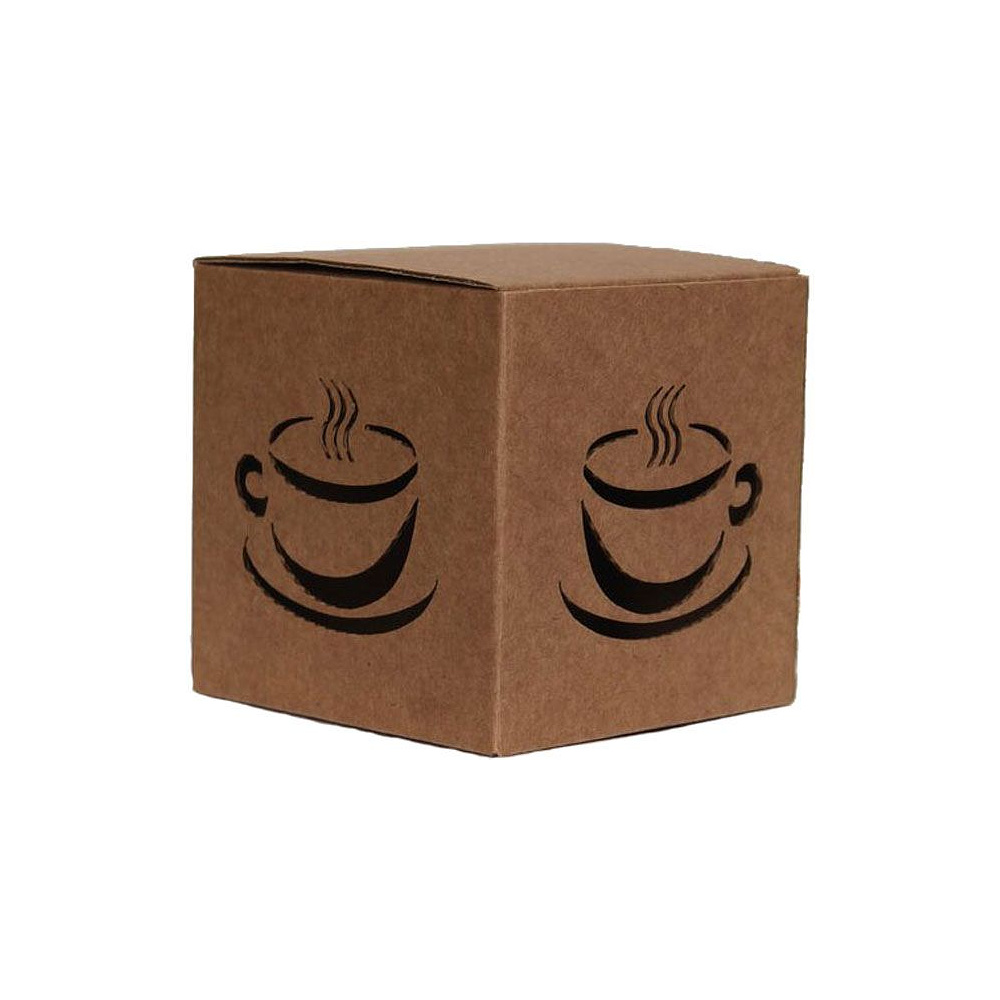 Коробка подарочная с окном "Т-22Е ЧШ", 10x10x10 см, коричневый