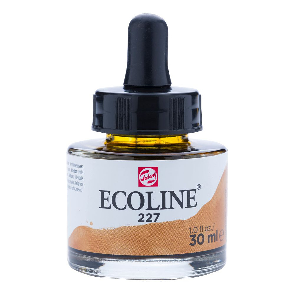 Жидкая акварель "ECOLINE", 227 охра желтая, 30 мл
