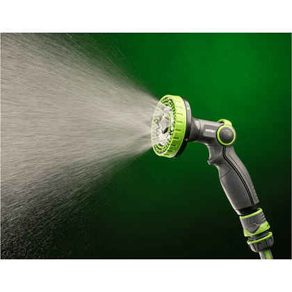 Пистолет-распылитель Amigo Grande 79401, 2/4", 6 фунций, пластик, серый, зеленый - 10