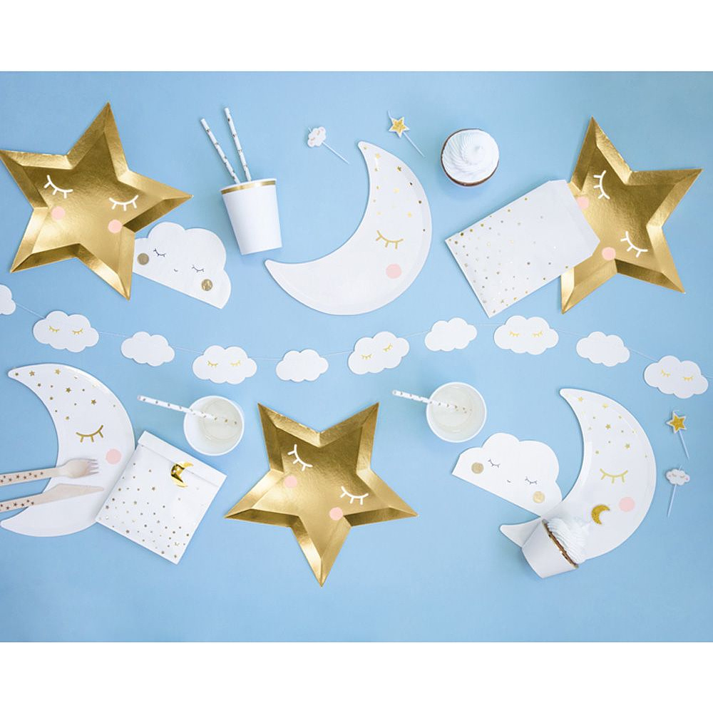 Тарелка бумажная "Белая луна", 10.5х24 см, 6 шт - 3