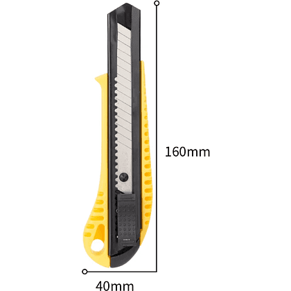 Нож строительный Deli YS EDL003, 18 мм, универсальный - 3