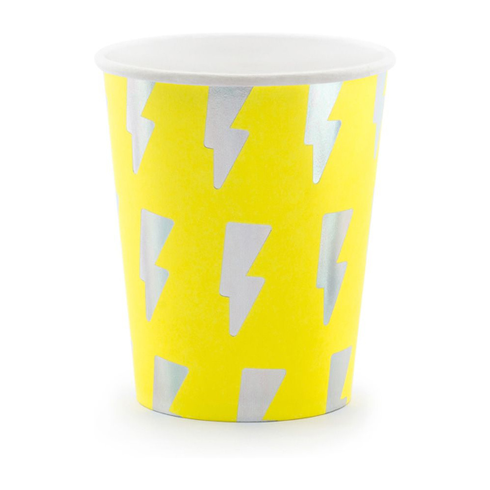 Стакан бумажный "Electric Holo", 6 шт, 260 мл