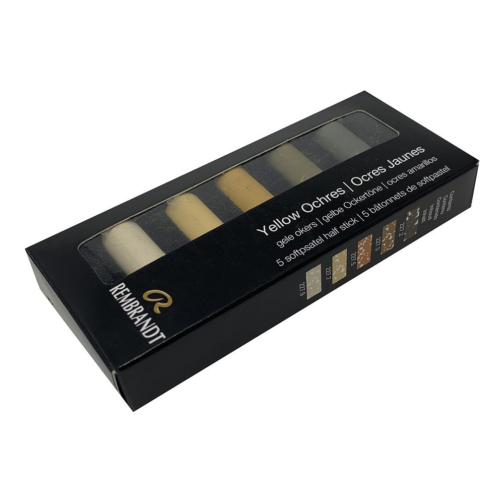 Набор мягкой пастели "Rembrandt Half Pastel", 5 цветов, охры - 3