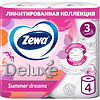 Бумага туалетная "Zewa Deluxe", 3 слоя, 4 рулона - 3