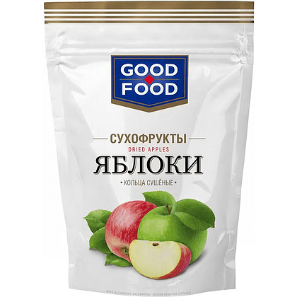 Сухофрукты "Good Food", 70 г, яблочные кольца
