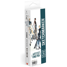 Ручки капиллярные "Sketchmarker. Basic 3"