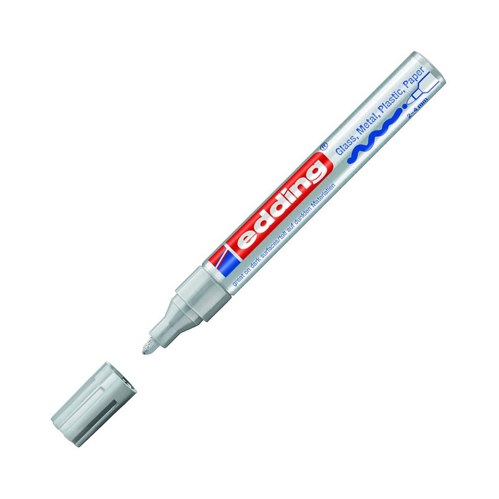 Маркер перманентный на нитрокраске Edding "750", черный - 13