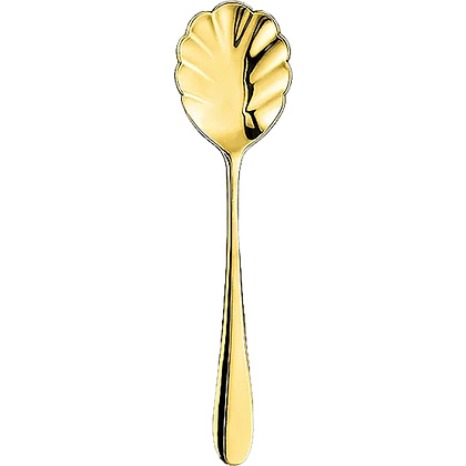 Ложка для сахара "WL-999159 Stella", 13.5 см, нержавеющая сталь, золотистый