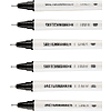 Набор ручек капиллярных "Sketchmarker", 6 штук (0.05, 0.1, 0.2, 0.3, 0.4, 0.5 мм), лайнер, черный  - 2