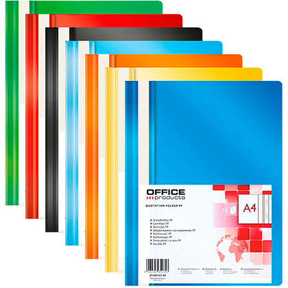 Папка скоросшиватель "Office Products", А4, красный - 2