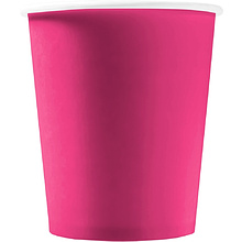 Стакан картонный 250 мл, 1сл., 50шт/упак, розовый