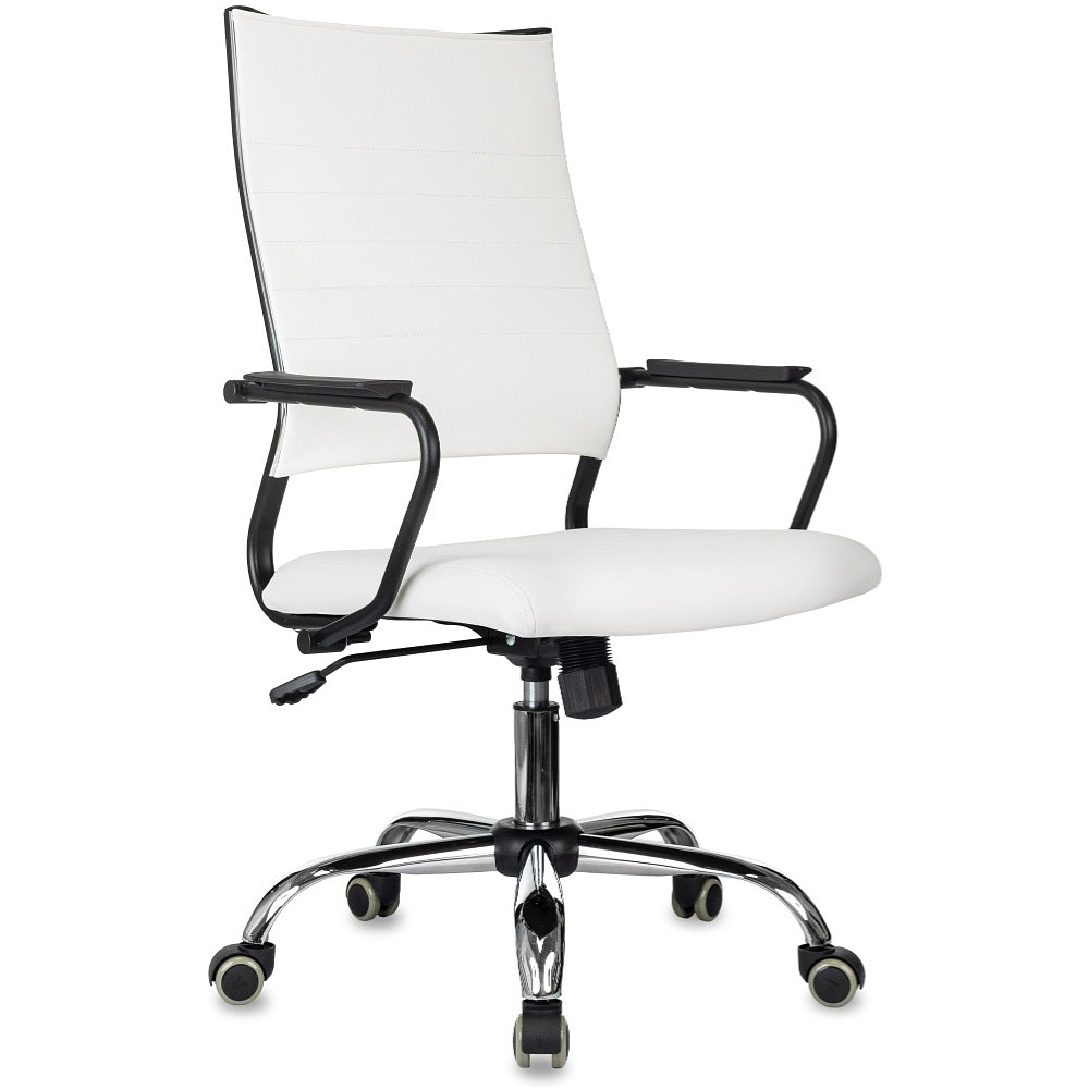 Кресло компьютерное Бюрократ CH BALANCE SL Line, экокожа, белый