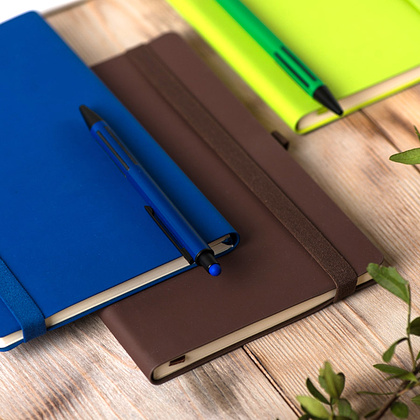 Блокнот "Gracy", А5, 96 листов, линованный, голубой - 10