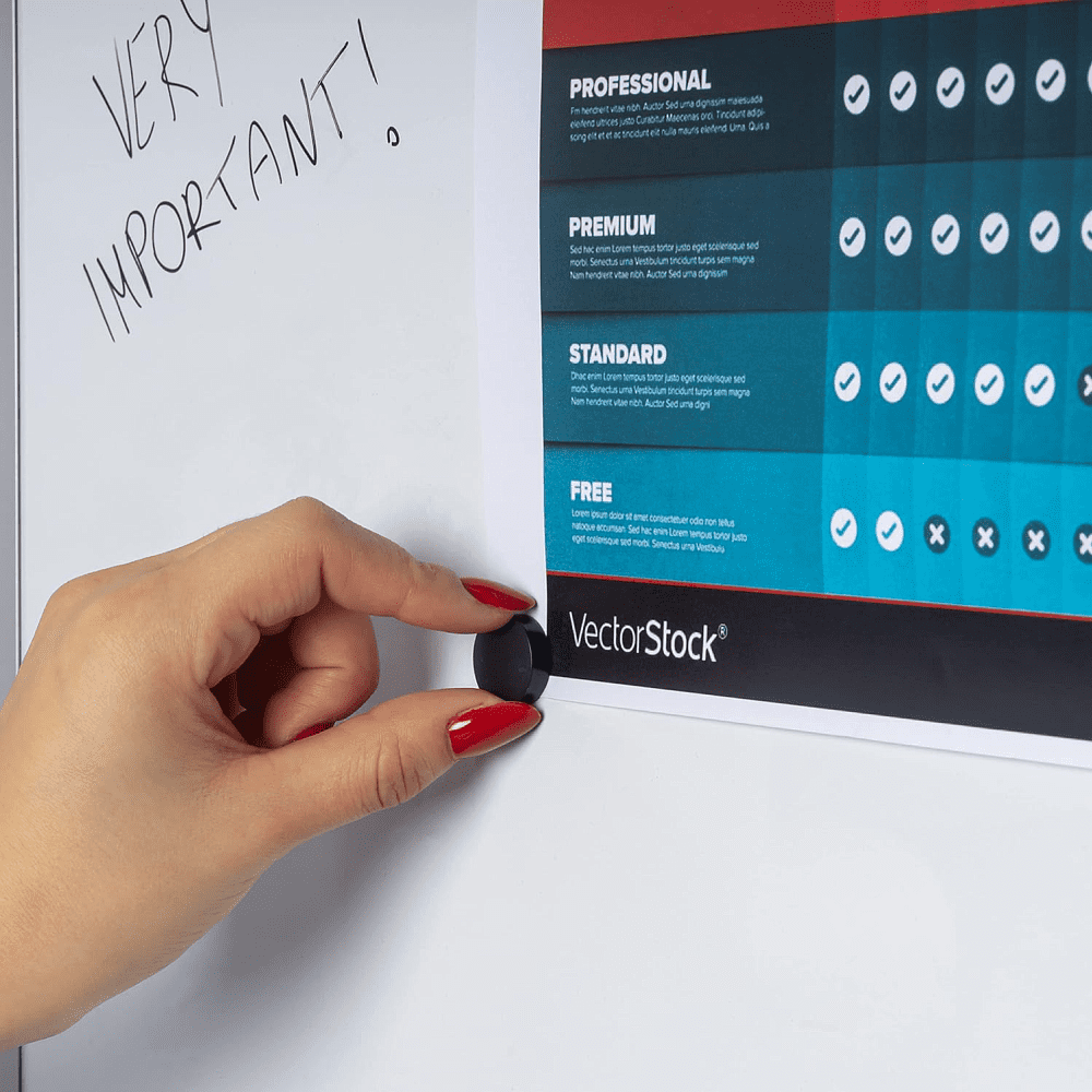 Магнитная доска с полимерным покрытием "C7", 120х150 см, белый - 4