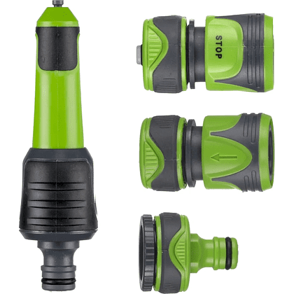 Комплект поливочный Amigo Grande "79021", 1/2", пластик, зеленый, серый