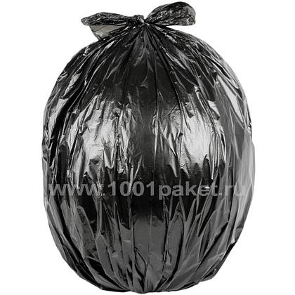 Мешки для мусора Ромашка Эконом, 60 л, ПНД, 6 мкм, 58х68 см, 50 шт/рулон, черный - 2