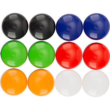 Кнопки магнитные "Magnet", 15 мм, 12 шт, ассорти - 2