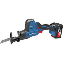 Пила сабельная DongCheng DCJF22 (TYPE EM), 20 В, 450 Вт, 2 АКБ, 4 Ач, З/У 2 А