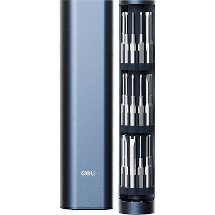 Отвертка Deli YS DL241034, с набором прецизионных бит, 34 шт