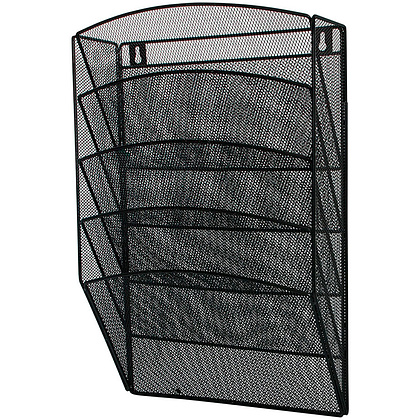 Модуль настенный "KF04726", 5 секций, вертикальный, черный