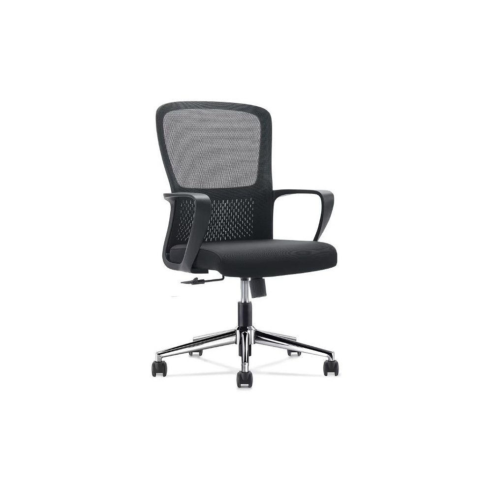 Кресло компьютерное SitZone U-069B, сетка, ткань, черный